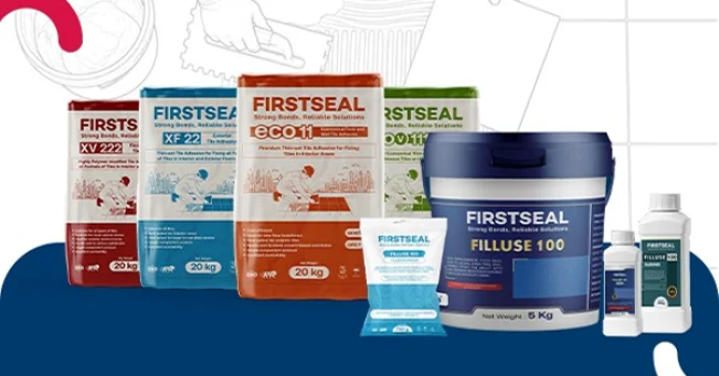 FirstSeal Prime adhesive range for tile fixing and construction
